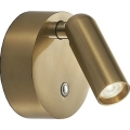 Ideal Lux - BEAN LED dimbare oplaadbare wandspot met aanraakbediening 3W/5V 2200 mAh CRI 95 messing